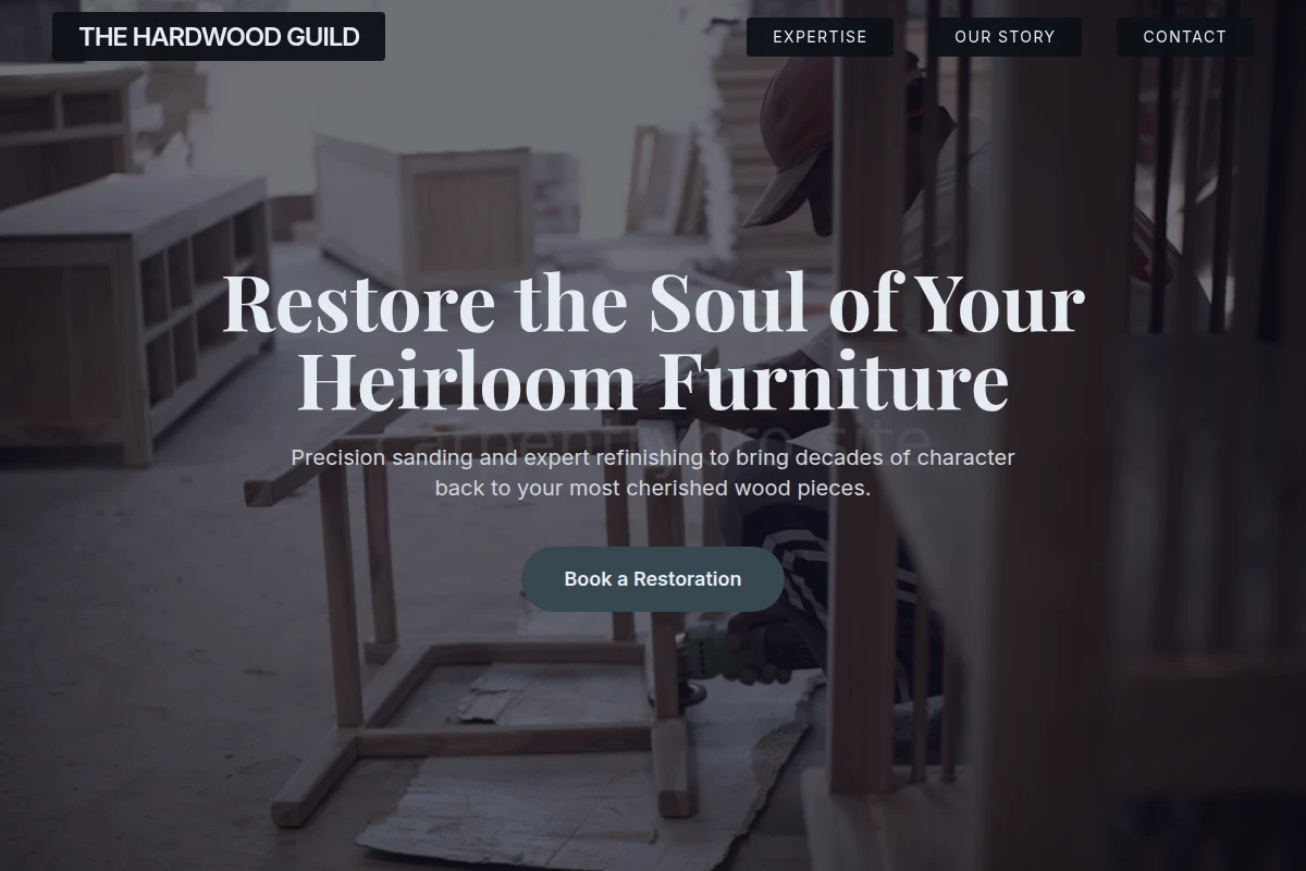 Sanding Furniture Repair